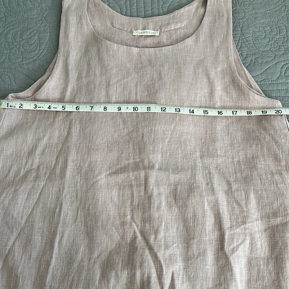 GIANNETTI 💯 LINEN MIDI DRESS SZ 2 - Picture 10 of 11